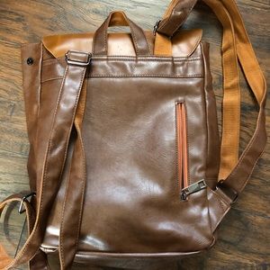 Zebella leather backpack